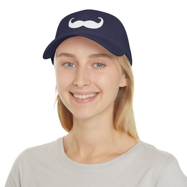 Velcro Baseball Cap - Fancy White Mustache - Perfect for Movember - Image 28