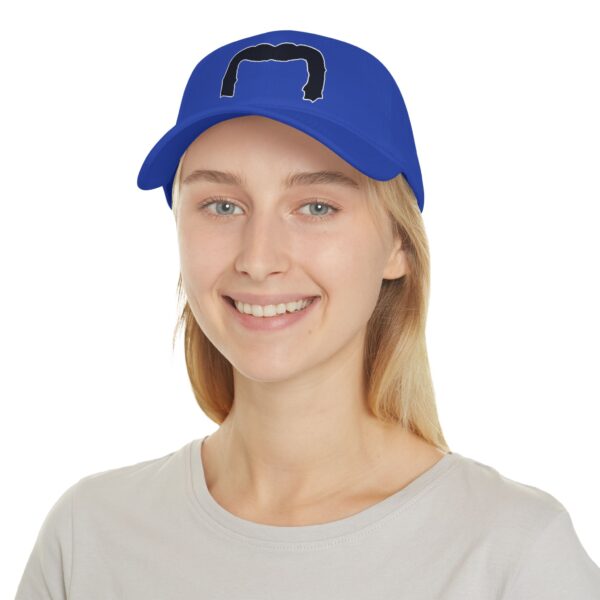 Baseball Cap with Black Handlebar Mustache - Perfect for Movember - Image 24