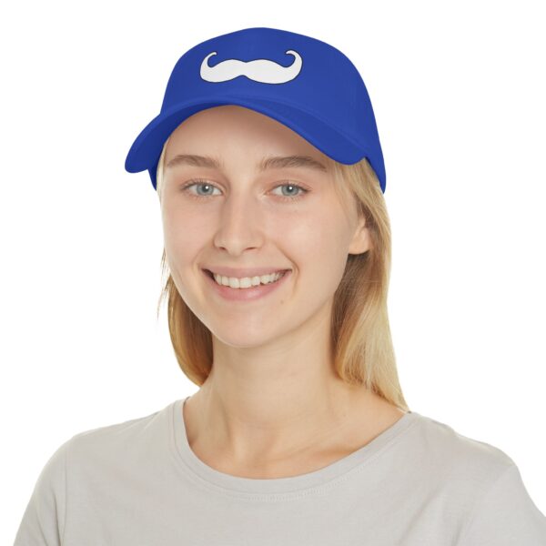 Velcro Baseball Cap - Fancy White Mustache - Perfect for Movember - Image 24