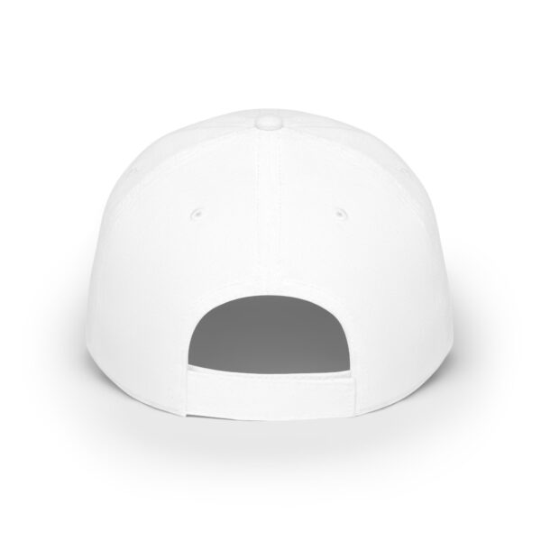 Baseball Cap - Velcro Hat with Fancy Grey Mustache for Movember - Image 2