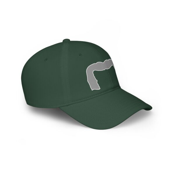 Baseball Cap with Grey Handlebar Mustache - Perfect for Movember - Image 19