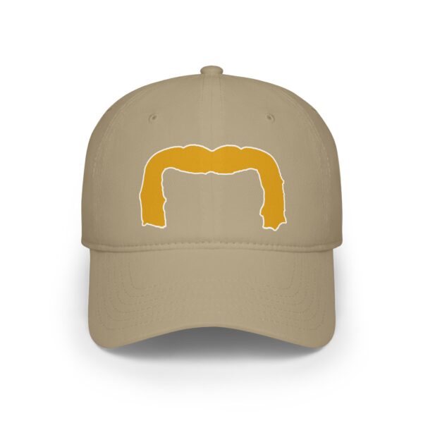 Baseball Cap with Blond Handlebar Mustache - Perfect for Movember - Image 13