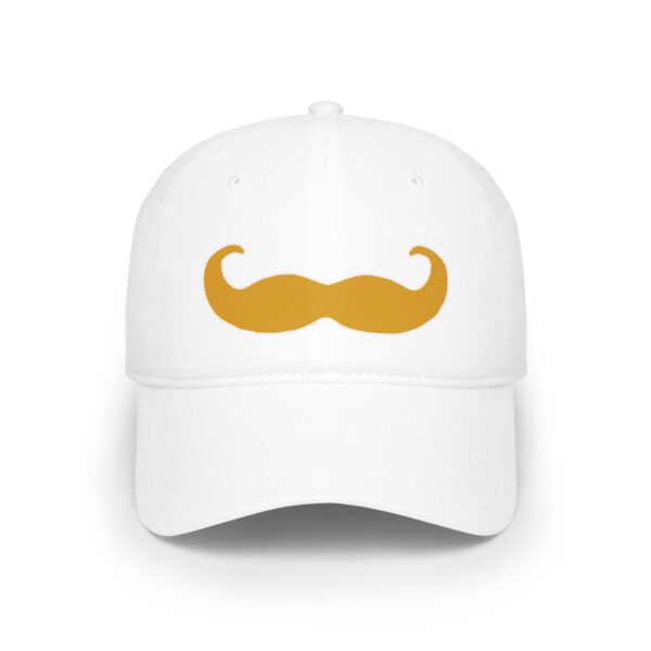 Baseball Cap with Fancy Blond Mustache - Perfect for Movember