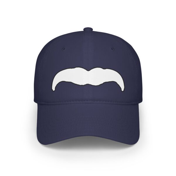 Baseball Cap with White Mustache - Perfect for Movember - Image 25