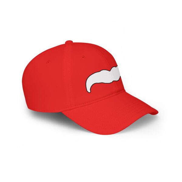 Baseball Cap with White Mustache - Perfect for Movember - Image 7