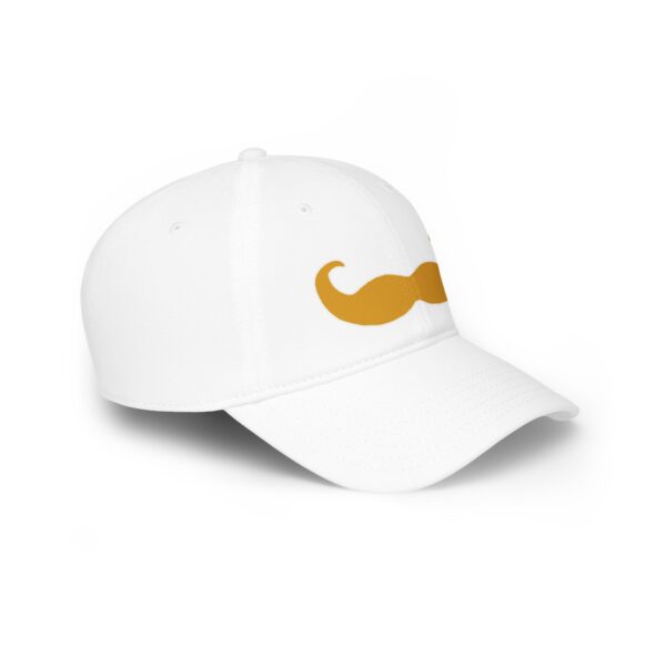 Baseball Cap with Fancy Blond Mustache - Perfect for Movember - Image 3