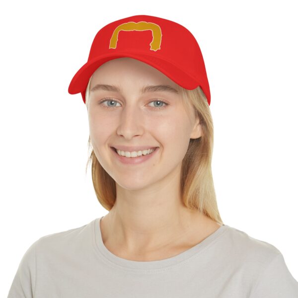 Baseball Cap with Blond Handlebar Mustache - Perfect for Movember - Image 8