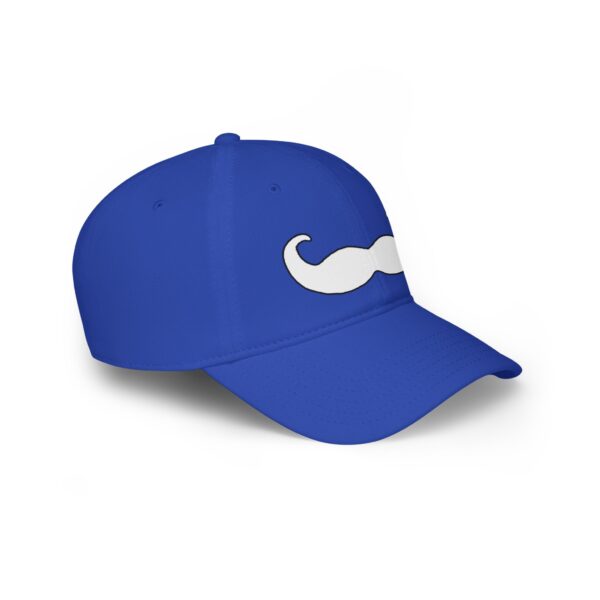 Velcro Baseball Cap - Fancy White Mustache - Perfect for Movember - Image 23