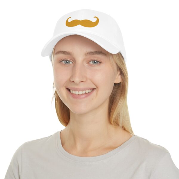 Baseball Cap with Fancy Blond Mustache - Perfect for Movember - Image 4