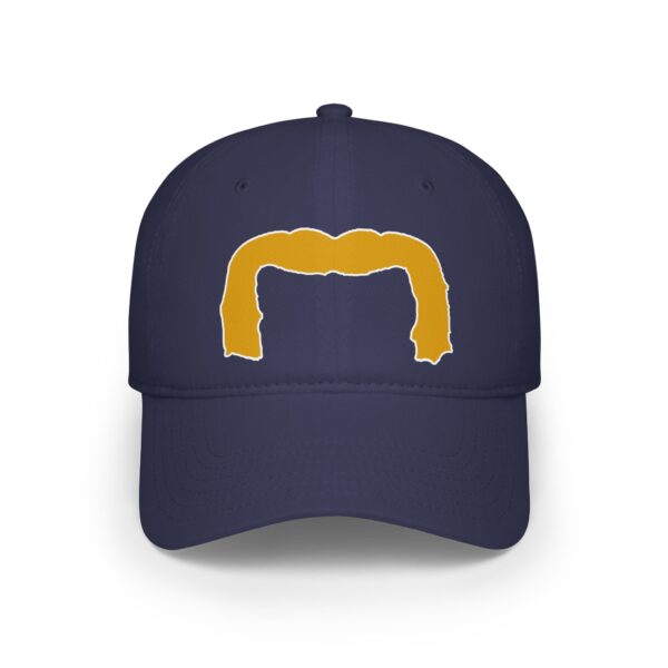 Baseball Cap with Blond Handlebar Mustache - Perfect for Movember - Image 25