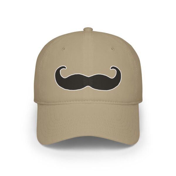 Baseball Cap with Fancy Black Mustache - Perfect for Movember - Image 13
