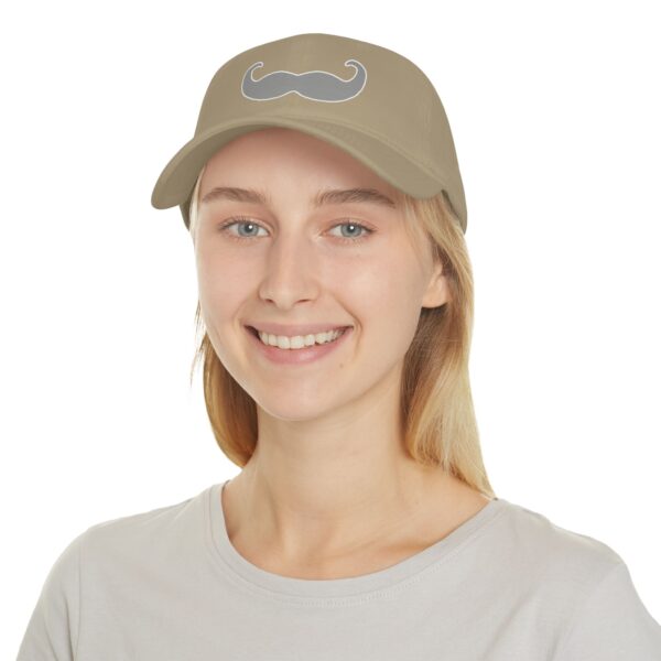 Baseball Cap - Velcro Hat with Fancy Grey Mustache for Movember - Image 16