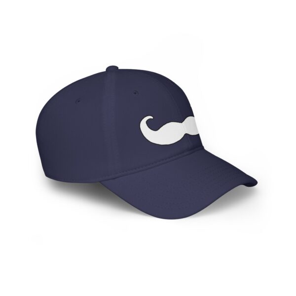 Velcro Baseball Cap - Fancy White Mustache - Perfect for Movember - Image 27
