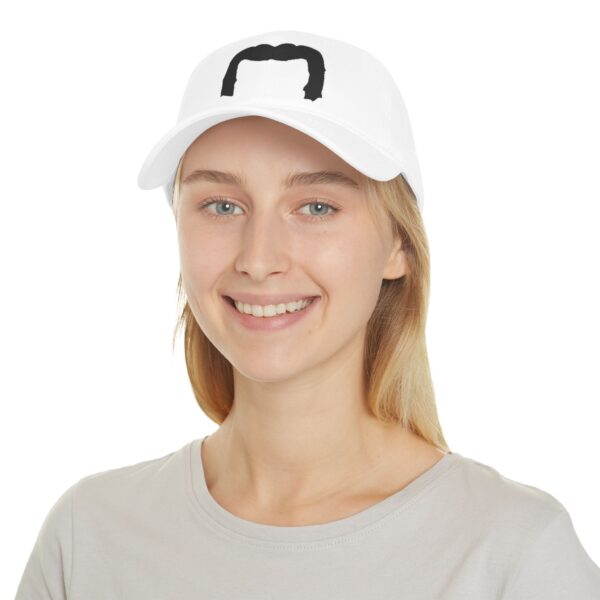 Baseball Cap with Black Handlebar Mustache - Perfect for Movember - Image 4