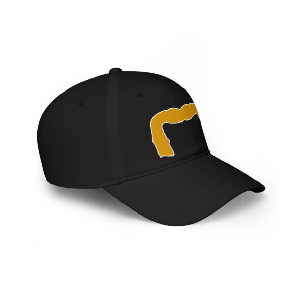 Baseball Cap with Blond Handlebar Mustache - Perfect for Movember - Image 11
