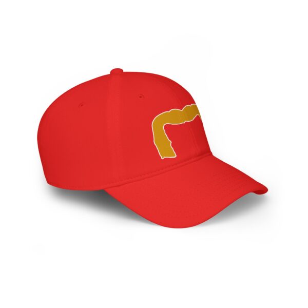 Baseball Cap with Blond Handlebar Mustache - Perfect for Movember - Image 7