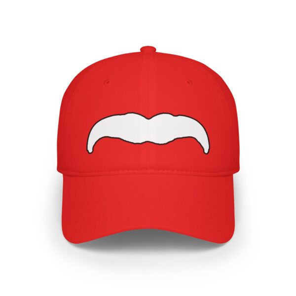 Baseball Cap with White Mustache - Perfect for Movember - Image 5