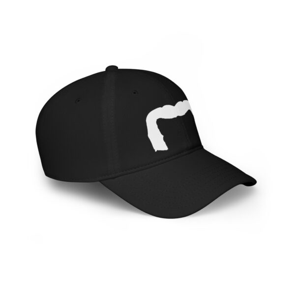 Baseball Cap with White Handlebar Mustache - Perfect for Movember - Image 11