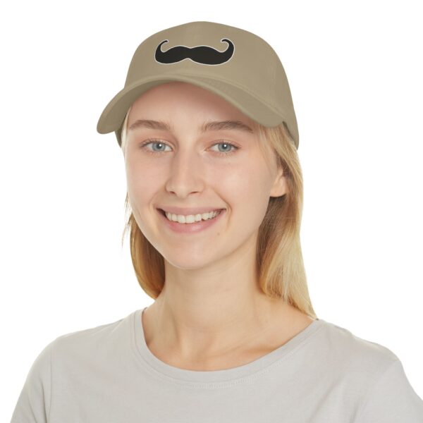 Baseball Cap with Fancy Black Mustache - Perfect for Movember - Image 16