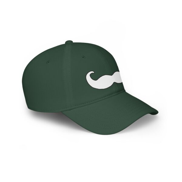 Velcro Baseball Cap - Fancy White Mustache - Perfect for Movember - Image 19