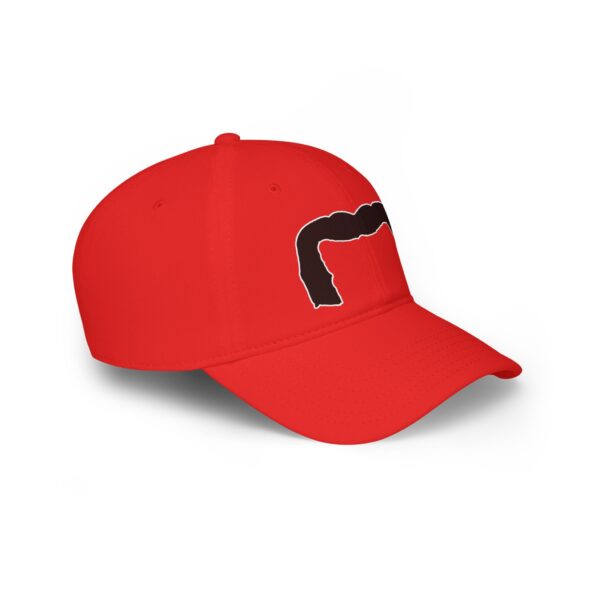 Baseball Cap with Black Handlebar Mustache - Perfect for Movember - Image 7