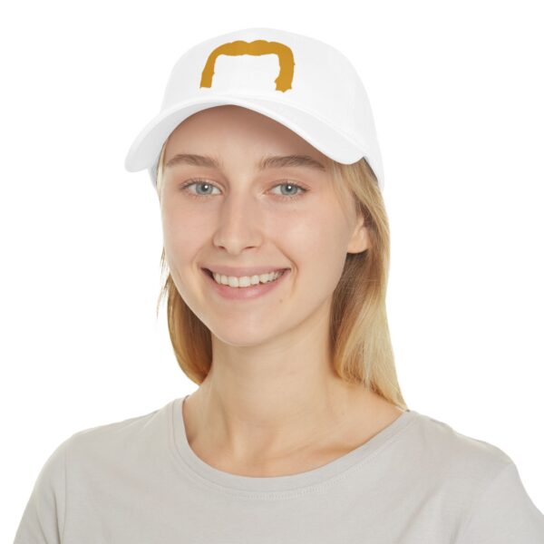 Baseball Cap with Blond Handlebar Mustache - Perfect for Movember - Image 4