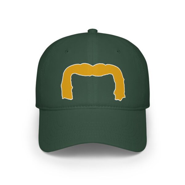 Baseball Cap with Blond Handlebar Mustache - Perfect for Movember - Image 17