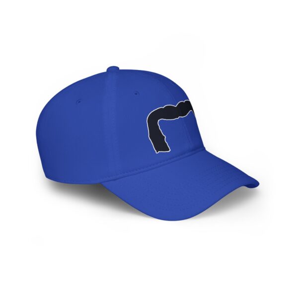 Baseball Cap with Black Handlebar Mustache - Perfect for Movember - Image 23