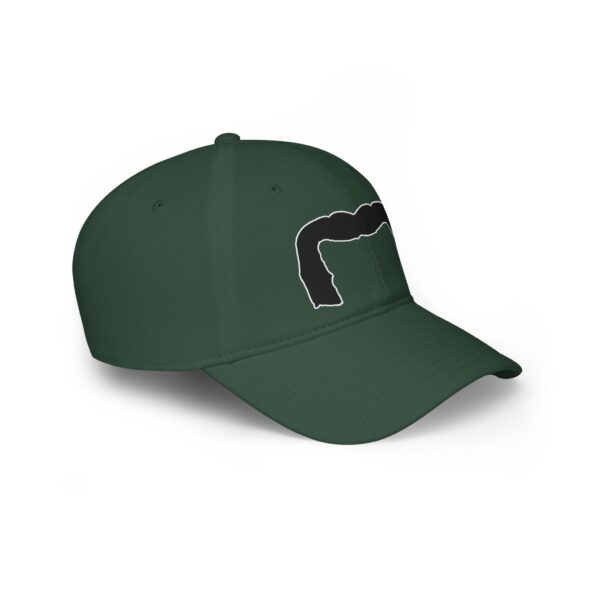 Baseball Cap with Black Handlebar Mustache - Perfect for Movember - Image 19