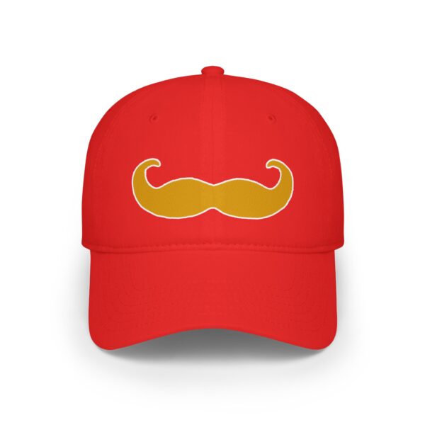Baseball Cap with Fancy Blond Mustache - Perfect for Movember - Image 5
