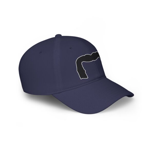 Baseball Cap with Black Handlebar Mustache - Perfect for Movember - Image 27