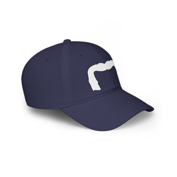 Baseball Cap with White Handlebar Mustache - Perfect for Movember - Image 27